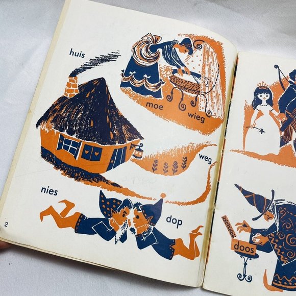 Dutch Language Children’s Safe Learning To Read Vintage Book 2 F.B. Ceaser - Picture 5 of 6